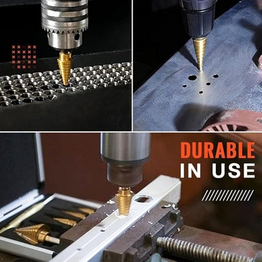 Titanium Step Drill Bit Set