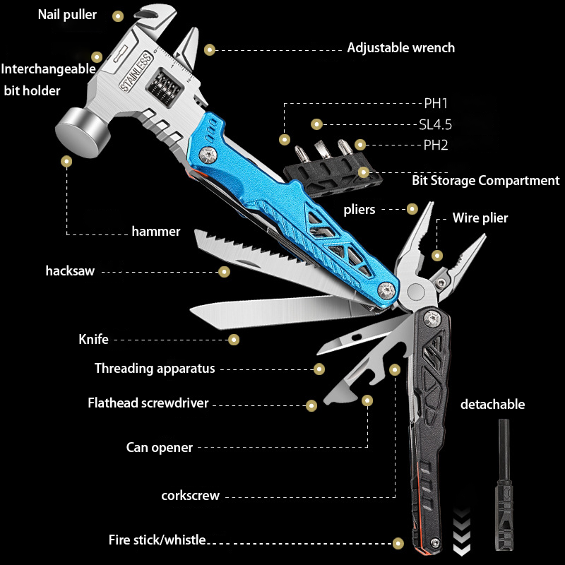 Multifunctional Steel Nail Hammer